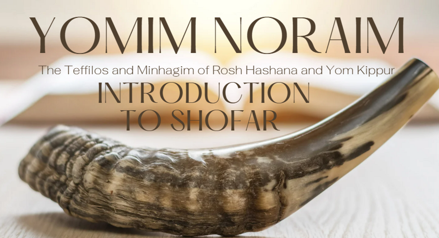 Yomim noraim Introduction to shofar blowing #3